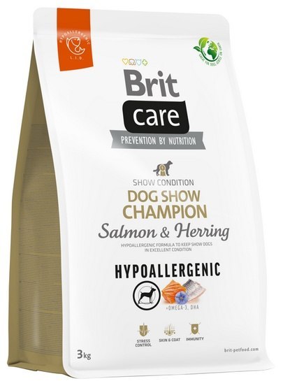Brit Care Hypoallergenic Dog Show Champion Salmon & Herring 3kg Brit Care Hypoallergenic Dog Show Champion Salmon & Herring 3kg