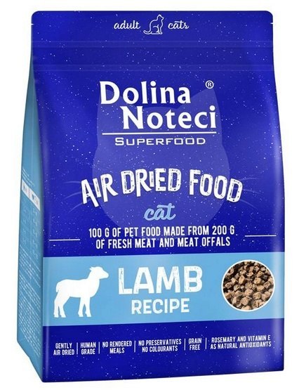 Dolina Noteci Superfood Air Dried Kot Danie z jagnięciny 1kg Dolina Noteci Superfood Air Dried Kot Danie z jagnięciny 1kg