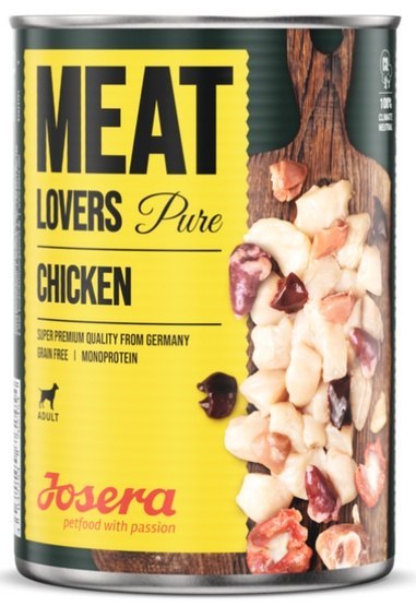 Josera Meat Lovers Pure Kurczak puszka 400g Josera Meat Lovers Pure Kurczak puszka 400g