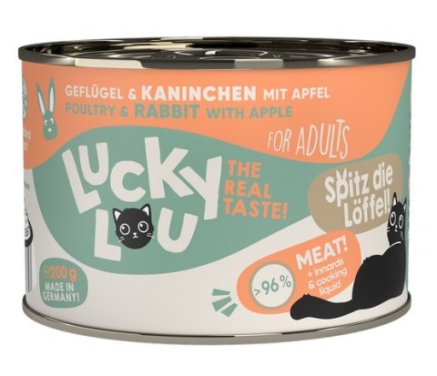 Lucky Lou Lifestage Adult Drób i królik puszka 200g Lucky Lou Lifestage Adult Drób i królik puszka 200g