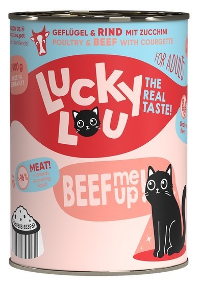 Lucky Lou Lifestage Adult Drób i wołowina puszka 400g Lucky Lou Lifestage Adult Drób i wołowina puszka 400g