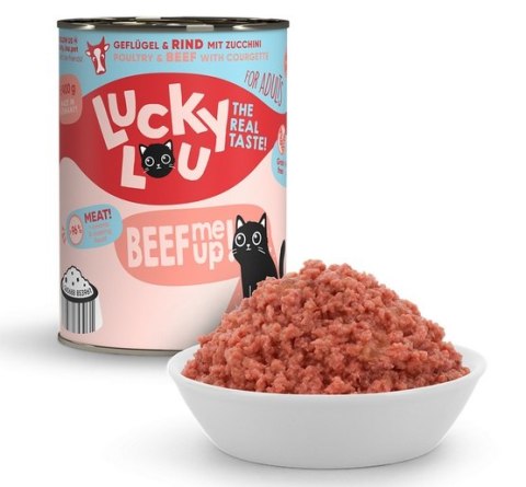 Lucky Lou Lifestage Adult Drób i wołowina puszka 400g Lucky Lou Lifestage Adult Drób i wołowina puszka 400g