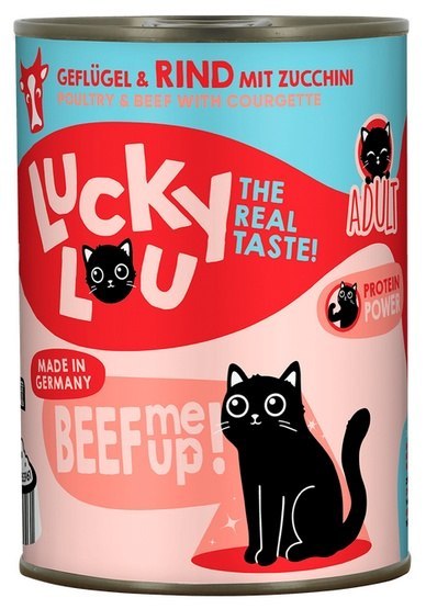 Lucky Lou Lifestage Adult Drób i wołowina puszka 400g Lucky Lou Lifestage Adult Drób i wołowina puszka 400g