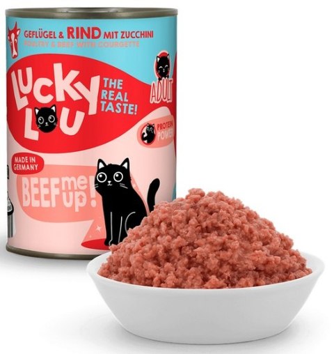 Lucky Lou Lifestage Adult Drób i wołowina puszka 400g Lucky Lou Lifestage Adult Drób i wołowina puszka 400g