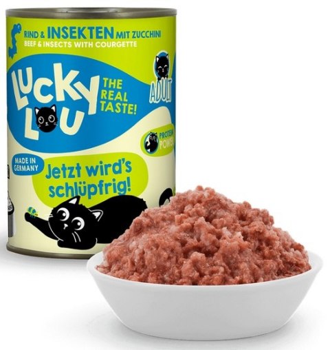 Lucky Lou Lifestage Adult Wołowina i owady puszka 400g Lucky Lou Lifestage Adult Wołowina i owady puszka 400g