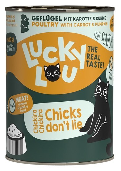 Lucky Lou Lifestage Senior Drób puszka 400g Lucky Lou Lifestage Senior Drób puszka 400g