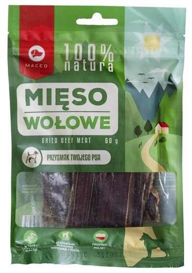 Maced 100% Natura Mięso wołowe 60g Maced 100% Natura Mięso wołowe 60g
