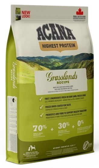 Acana Highest Protein Grasslands Dog 6kg Acana Highest Protein Grasslands Dog 6kg