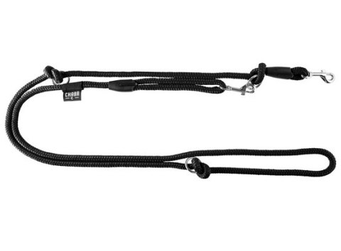 CHABA Smycz linka regulowana - 10mm x 138/260cm czarna CHABA Smycz linka regulowana - 10mm x 138/260cm czarna
