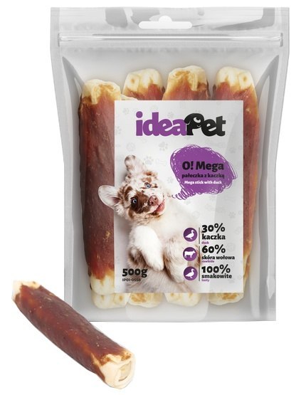 IdeaPet Pałeczka z kaczką XL 500g IdeaPet Pałeczka z kaczką XL 500g