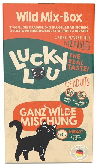 Lucky Lou Lifestage Adult Wild Mix-Box saszetki 12x125g Lucky Lou Lifestage Adult Wild Mix-Box saszetki 12x125g
