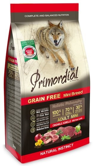 Primordial Dog Grain Free Mini Adult Wild Boar & Lamb 6kg Primordial Dog Grain Free Mini Adult Wild Boar & Lamb 6kg