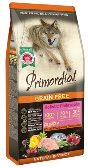 Primordial Dog Grain Free Puppy Chicken & Sea Fish 2kg Primordial Dog Grain Free Puppy Chicken & Sea Fish 2kg