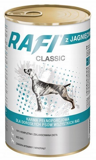 Rafi Pies Classic Jagnięcina w sosie 1240g Rafi Pies Classic Jagnięcina w sosie 1240g