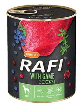 Rafi Pies Dziczyzna puszka 800g Rafi Pies Dziczyzna puszka 800g