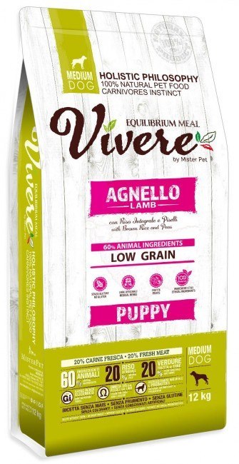 Vivere Dog Medium Puppy Lamb 3kg Vivere Dog Medium Puppy Lamb 3kg