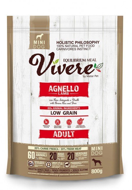 Vivere Dog Mini Adult Lamb 800g Vivere Dog Mini Adult Lamb 800g
