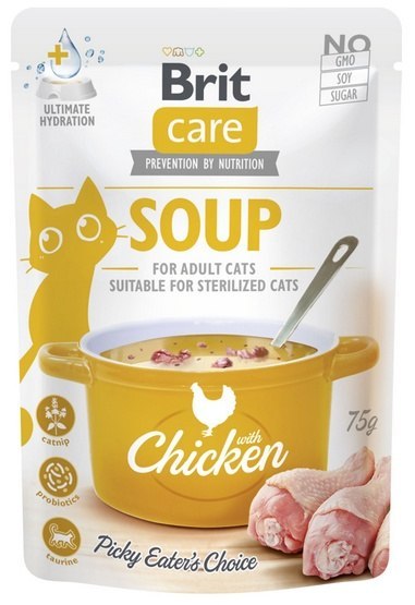 Brit Care Cat Soup Chicken saszetka 75g Brit Care Cat Soup Chicken saszetka 75g