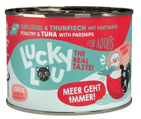 Lucky Lou Lifestage Adult Drób i tuńczyk puszka 200g Lucky Lou Lifestage Adult Drób i tuńczyk puszka 200g