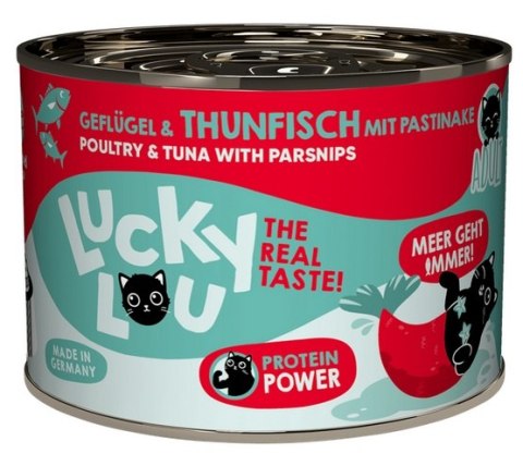 Lucky Lou Lifestage Adult Drób i tuńczyk puszka 200g Lucky Lou Lifestage Adult Drób i tuńczyk puszka 200g