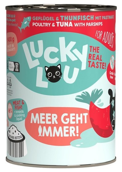 Lucky Lou Lifestage Adult Drób i tuńczyk puszka 400g Lucky Lou Lifestage Adult Drób i tuńczyk puszka 400g