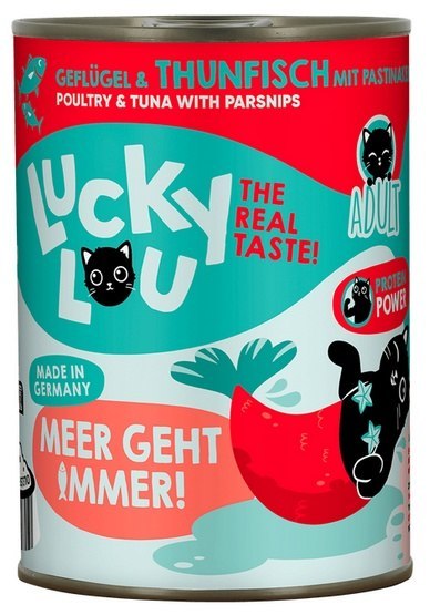 Lucky Lou Lifestage Adult Drób i tuńczyk puszka 400g Lucky Lou Lifestage Adult Drób i tuńczyk puszka 400g