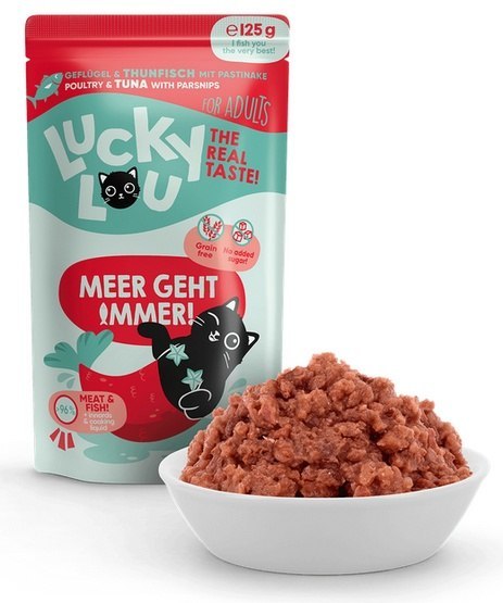 Lucky Lou Lifestage Adult Drób i tuńczyk saszetka 125g Lucky Lou Lifestage Adult Drób i tuńczyk saszetka 125g