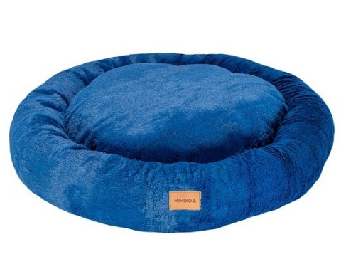 MIMIKO Pets Legowisko Shaggy okrągłe XXL 100cm chabrowe MIMIKO Pets Legowisko Shaggy okrągłe XXL 100cm chabrowe