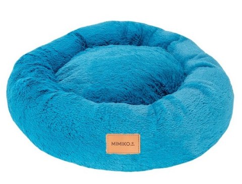 MIMIKO Pets Legowisko Shaggy okrągłe L 60cm turkusowe MIMIKO Pets Legowisko Shaggy okrągłe L 60cm turkusowe