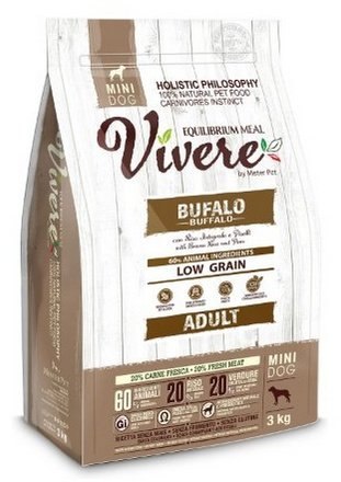Vivere Dog Mini Adult Buffalo 3kg Vivere Dog Mini Adult Buffalo 3kg