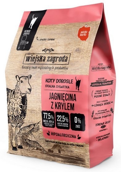 Wiejska Zagroda Kot - Jagnięcina z krylem 400g Wiejska Zagroda Kot - Jagnięcina z krylem 400g