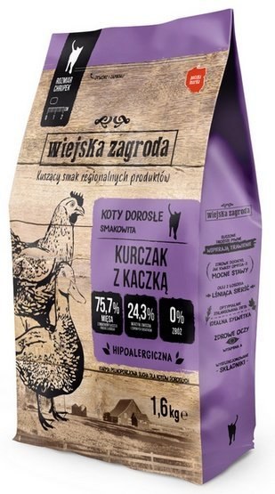 Wiejska Zagroda Kot - Kurczak z kaczką 1,6kg Wiejska Zagroda Kot - Kurczak z kaczką 1,6kg