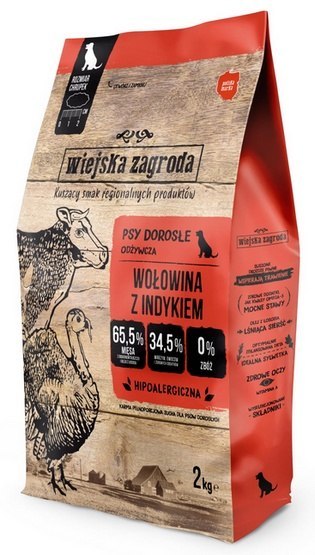Wiejska Zagroda Wołowina z indykiem L 2kg Wiejska Zagroda Wołowina z indykiem L 2kg