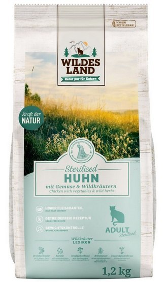 Wildes Land Cat Classic Adult Sterilised Huhn 1,2kg Wildes Land Cat Classic Adult Sterilised Huhn 1,2kg