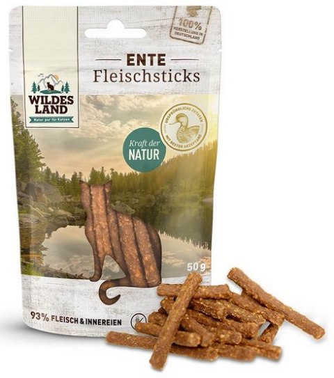 Wildes Land Cat Fleischsticks Ente 50g Wildes Land Cat Fleischsticks Ente 50g
