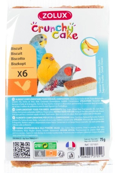 Zolux Crunchy Cake jabłko/banan 6szt Zolux Crunchy Cake jabłko/banan 6szt
