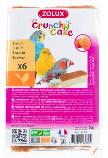 Zolux Crunchy Cake miód 6szt Zolux Crunchy Cake miód 6szt
