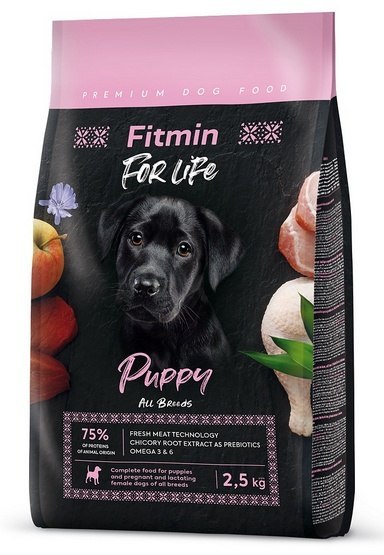 Fitmin Dog For Life Puppy 2,5kg [termin ważności: 20.08.2025]