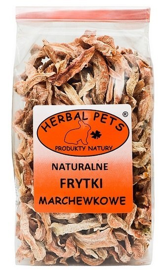 Herbal Pets Naturalne frytki marchewkowe 100g Herbal Pets Naturalne frytki marchewkowe 100g