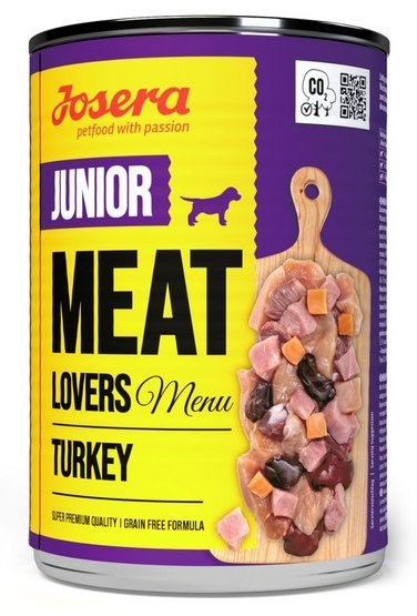 Josera Meat Lovers Menu Junior Indyk puszka 400g Josera Meat Lovers Menu Junior Indyk puszka 400g