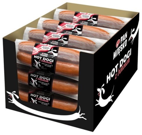 Pan Mięsko Przysmak dla psa - Hotdogi z bekonem Adult 220g Pan Mięsko Przysmak dla psa - Hotdogi z bekonem Adult 220g