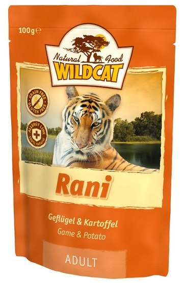 Wildcat Rani - drób i ziemniaki saszetka 100g Wildcat Rani - drób i ziemniaki saszetka 100g