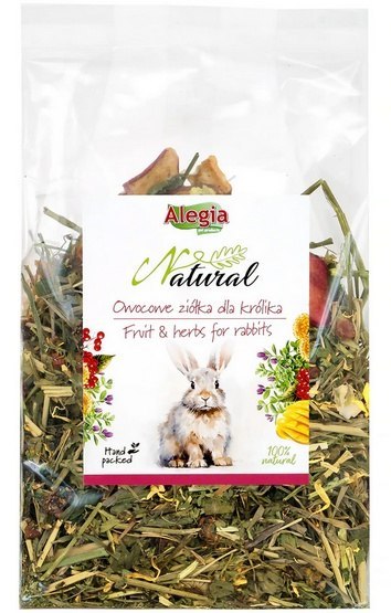 Alegia Natural Owocowe ziółka dla królika 130g Alegia Natural Owocowe ziółka dla królika 130g