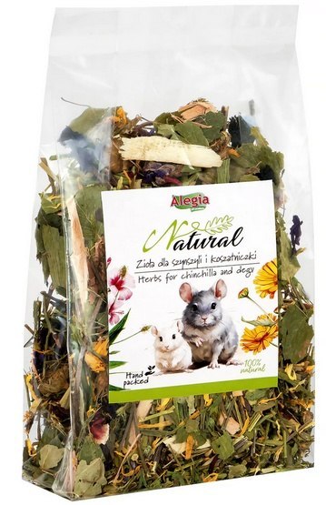 Alegia Natural Zioła dla szynszyli i koszatniczki 100g Alegia Natural Zioła dla szynszyli i koszatniczki 100g