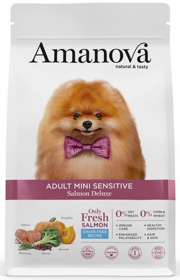 Amanova Adult Mini Sensitive Salmon Deluxe 800g Amanova Adult Mini Sensitive Salmon Deluxe 800g
