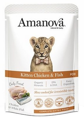 Amanova Kot Kitten Chicken & Fish saszetka 85g Amanova Kot Kitten Chicken & Fish saszetka 85g