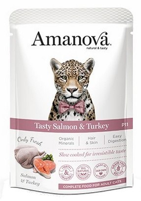 Amanova Kot Tasty Salmon & Turkey saszetka 85g Amanova Kot Tasty Salmon & Turkey saszetka 85g