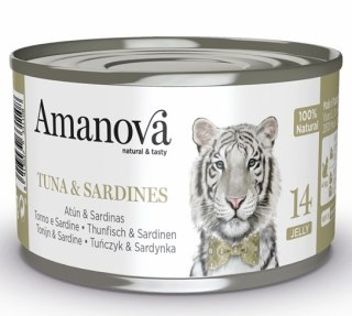 Amanova Kot Tuna & Sardines w galaretce puszka 70g