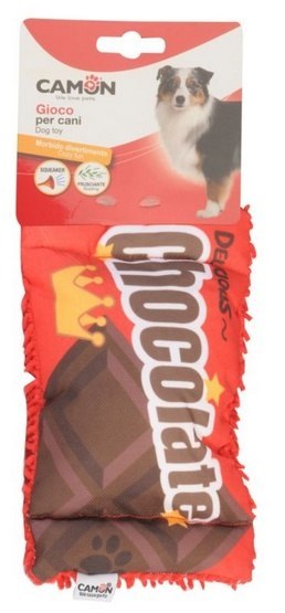 Camon Dog Toy Tabliczka czekolady z piszczałką Camon Dog Toy Tabliczka czekolady z piszczałką