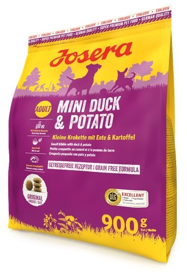 Josera Mini Duck & Potato Adult 900g Josera Mini Duck & Potato Adult 900g